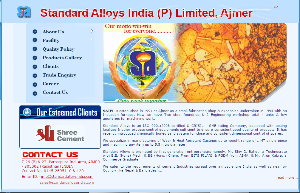 Standard Alloys India